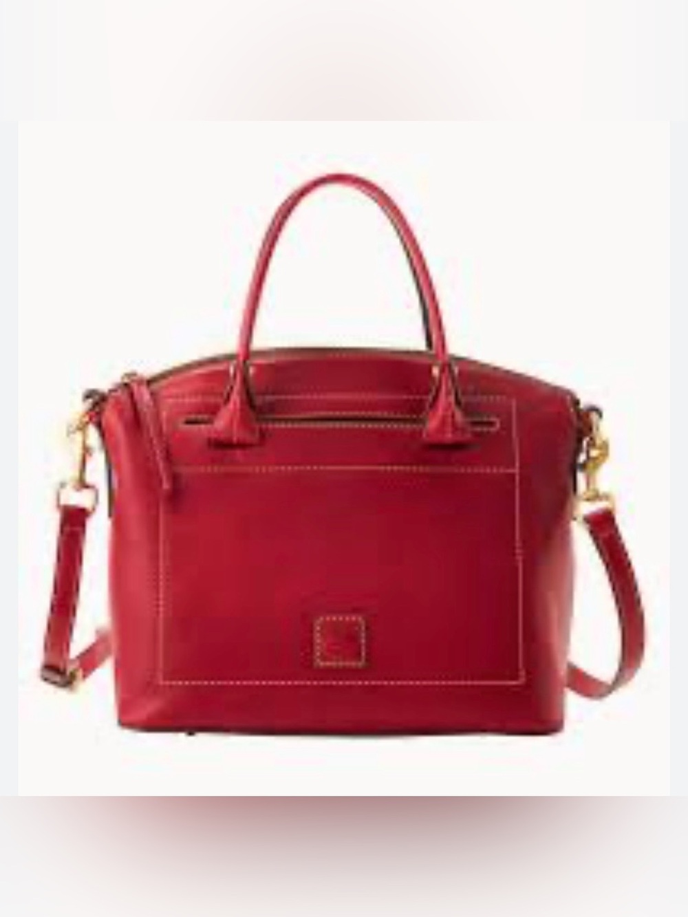 Dooney & Bourke Red Florentine Domed Satchel